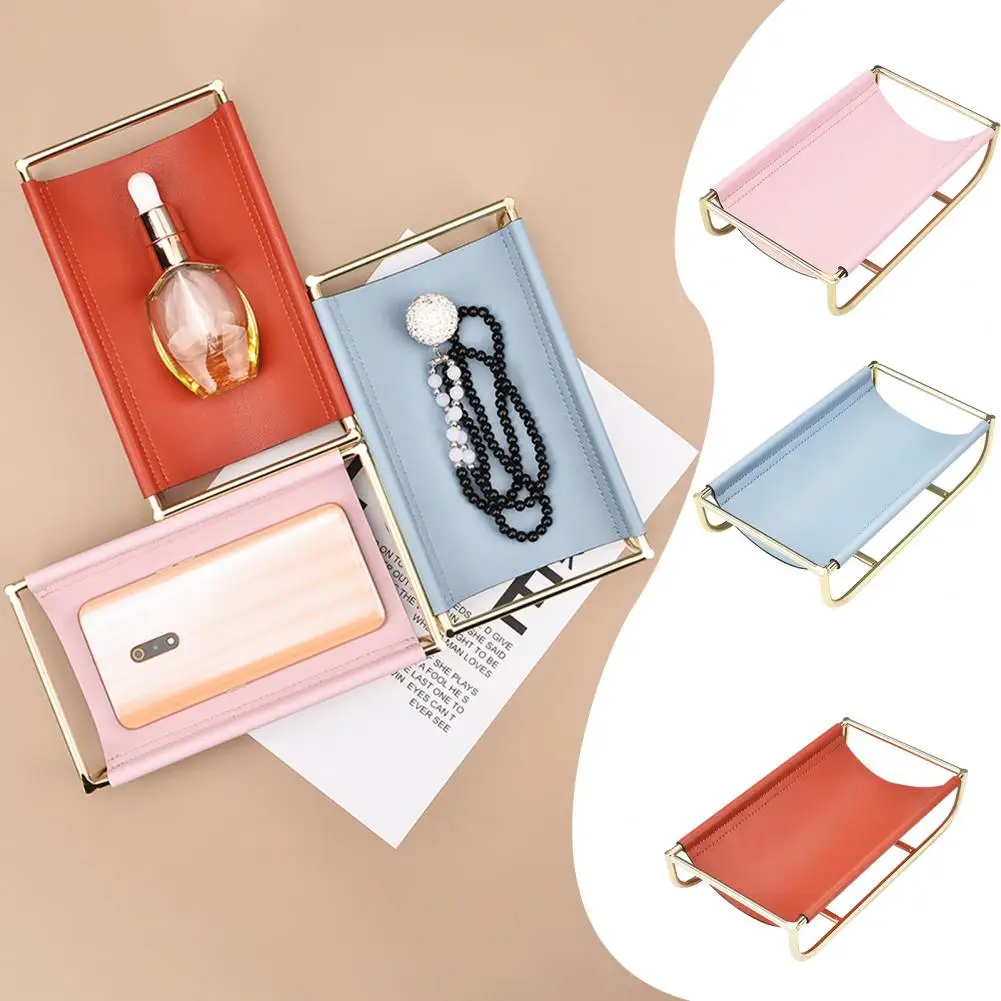 Easy to Tray Watch Storage Tray Efficient Home Organization Stylish Faux Leather Desktop Storage Tray for Phone Stable Structure
Easy to Tray Watch Storage Tray Efficient Home Organization Stylish Faux Leather Desktop Storage Tray for Phone Stable Structure