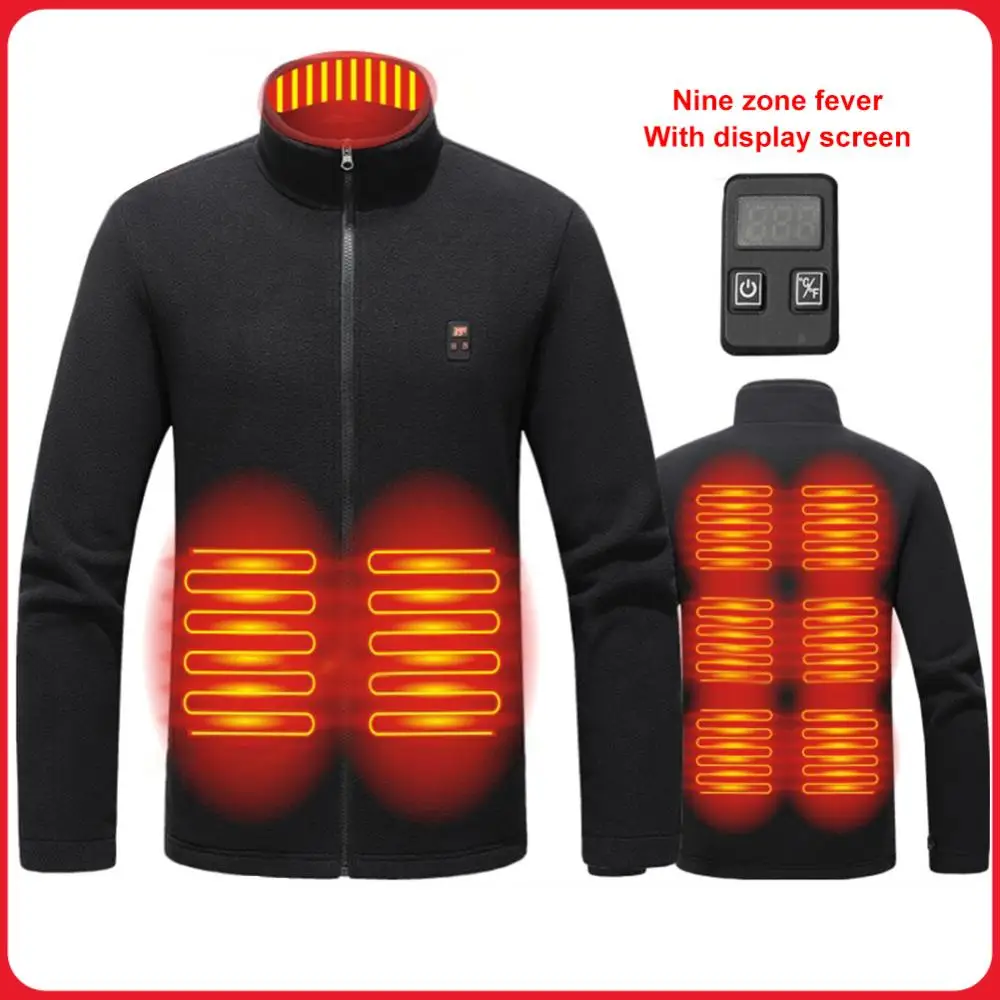 9 Heated Area Heated Jacket USB Charging Heated Zip Up Coat Waterproof Heating Jackets Coat 3 Gear Temperature for Hiking Skiing
9 Heated Area Heated Jacket USB Charging Heated Zip Up Coat Waterproof Heating Jackets Coat 3 Gear Temperature for Hiking Skiing