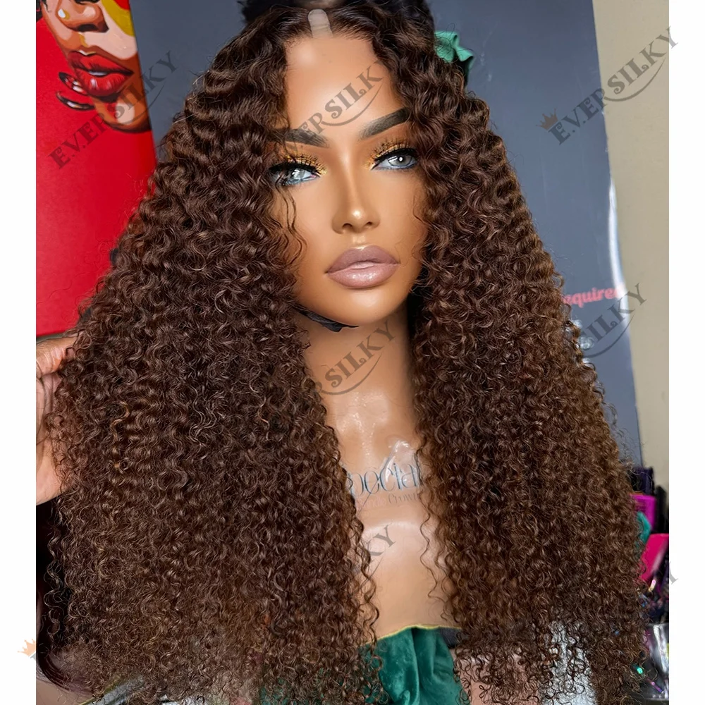 Ombre Chocolate Brown 1x4 Size U Part Wig Chestnut Human Hair Women Afro Kinky Curly Easy Wear V Part Wig Machine Made Full Ends
Ombre Chocolate Brown 1x4 Size U Part Wig Chestnut Human Hair Women Afro Kinky Curly Easy Wear V Part Wig Machine Made Full Ends