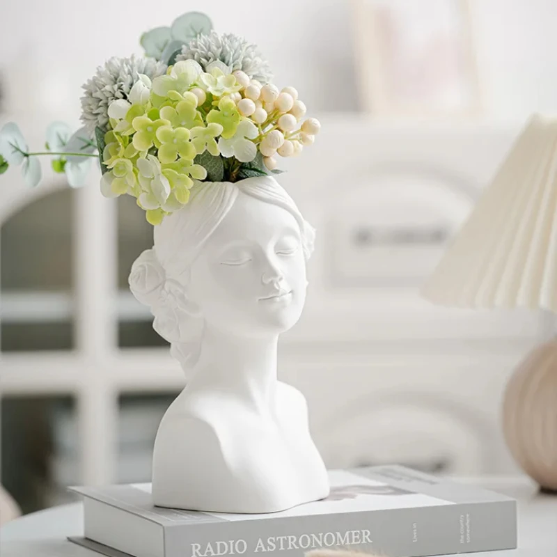 INS Girl Figure Ceramic Vase, Pure White Smooth Finish, High-Fired Flower Holder, Minimalist Decor, Modern Sculpture Display
INS Girl Figure Ceramic Vase, Pure White Smooth Finish, High-Fired Flower Holder, Minimalist Decor, Modern Sculpture Display
