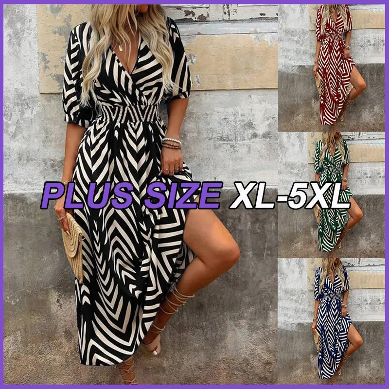 Plus Size Long Women Dress 2025 Summer Beach Bohemian Dresses Oversized Female Clothing Elegant Sexy Korean Fashion Maxi Skirt
Plus Size Long Women Dress 2025 Summer Beach Bohemian Dresses Oversized Female Clothing Elegant Sexy Korean Fashion Maxi Skirt