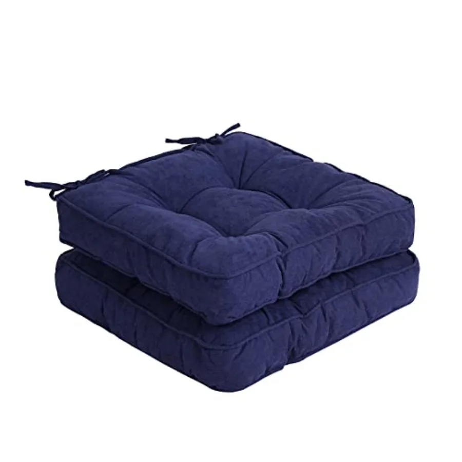 Chair Pads Cushions 18x18 Inch, Square Floor Pillows Pad for Patio Outdoor Furniture, Kitchen Dining Chairs with Ties Set of 2
Chair Pads Cushions 18x18 Inch, Square Floor Pillows Pad for Patio Outdoor Furniture, Kitchen Dining Chairs with Ties Set of 2