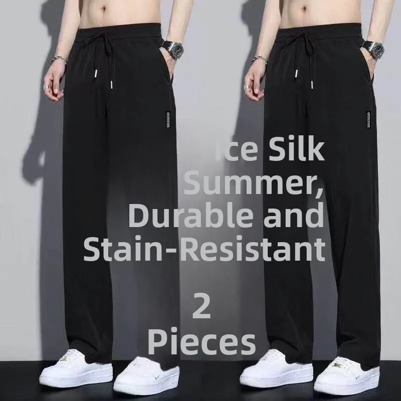 Men's Summer Work Pants Ice Silk Straight Leg Outdoor Wear Resistant Dirtproof Quick Dry Casual Trousers for Fitness
Men's Summer Work Pants Ice Silk Straight Leg Outdoor Wear Resistant Dirtproof Quick Dry Casual Trousers for Fitness