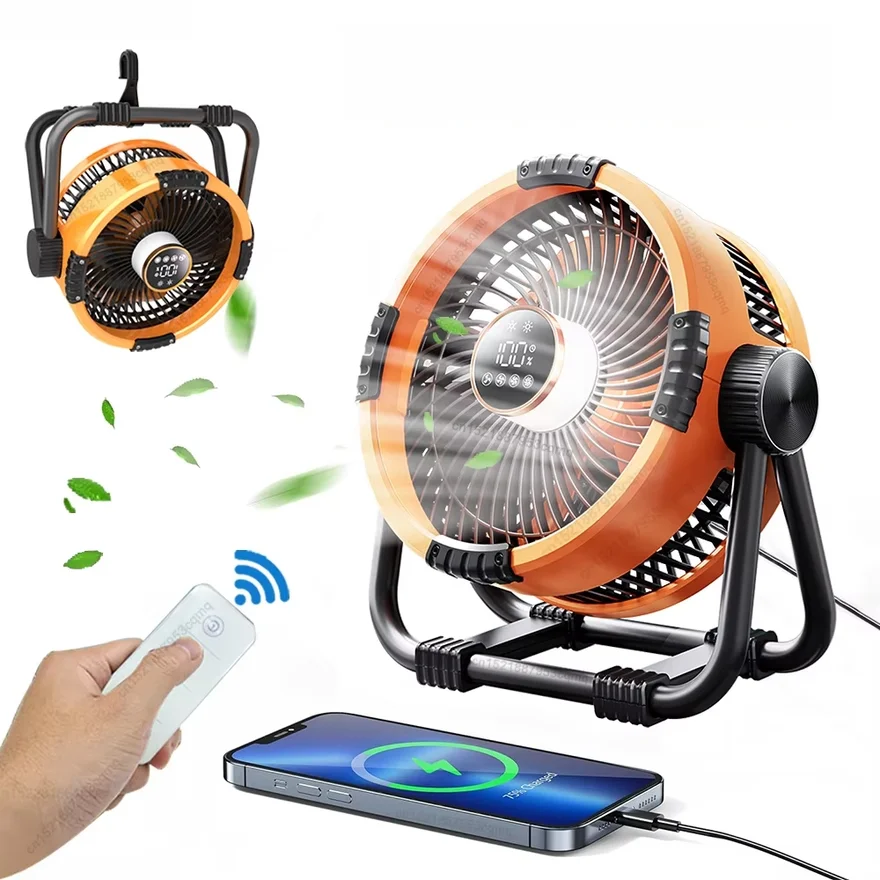 householdCamping FanRechargeable Portable Outdoor Camping Fan Air Circulators Wireless Tent Ceiling Fans with Hook and Light
householdCamping FanRechargeable Portable Outdoor Camping Fan Air Circulators Wireless Tent Ceiling Fans with Hook and Light