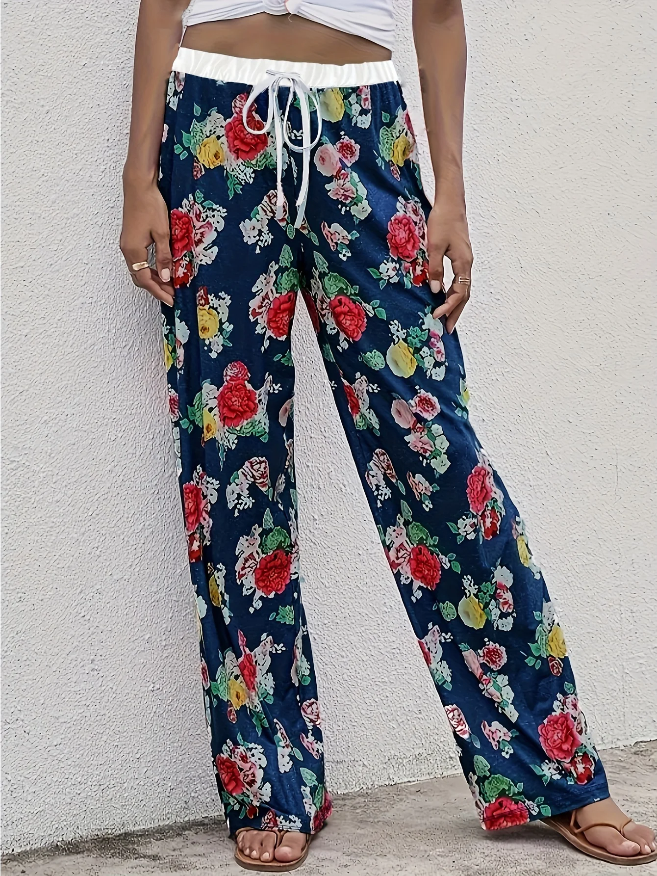 Женские тканые повседневные брюки большого размера, удобные свободные брюки с прямыми штанинами и высокой талией
Женские тканые повседневные брюки большого размера, удобные свободные брюки с прямыми штанинами и высокой талией