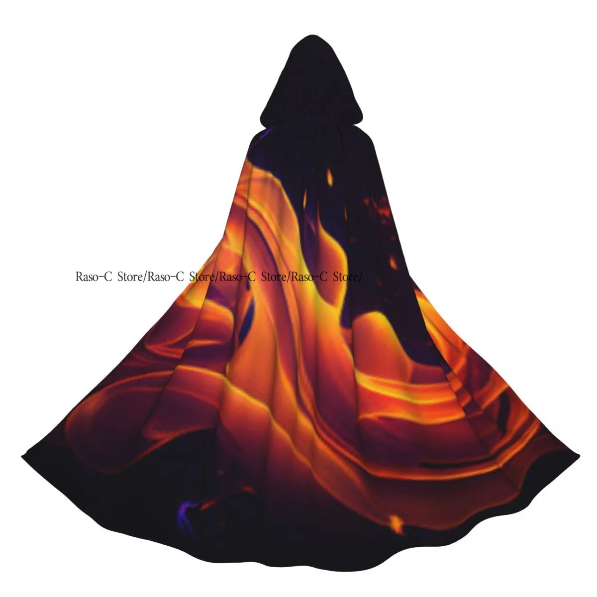 Unisex Witch Party Reversible Hooded Adult Vampires Cape Cloak Abstract Fire
Unisex Witch Party Reversible Hooded Adult Vampires Cape Cloak Abstract Fire