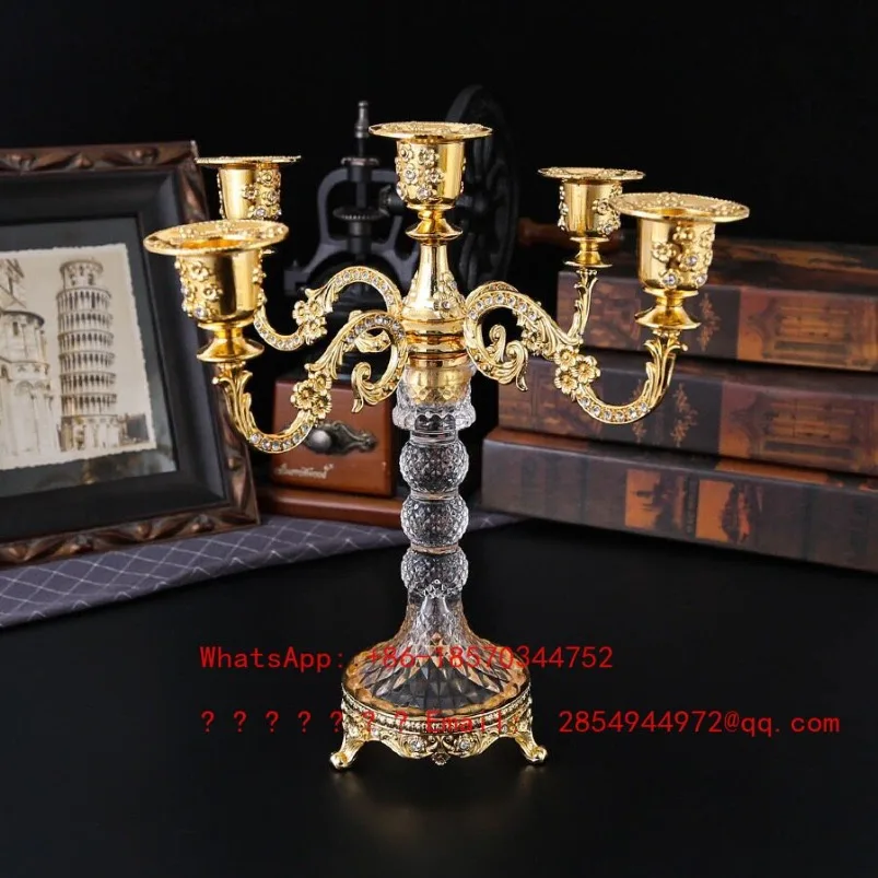 European Metal Glass Candle Holder Romantic Candlelight Dinner Props Ancient Dining Table Home Decoration Ornament
European Metal Glass Candle Holder Romantic Candlelight Dinner Props Ancient Dining Table Home Decoration Ornament