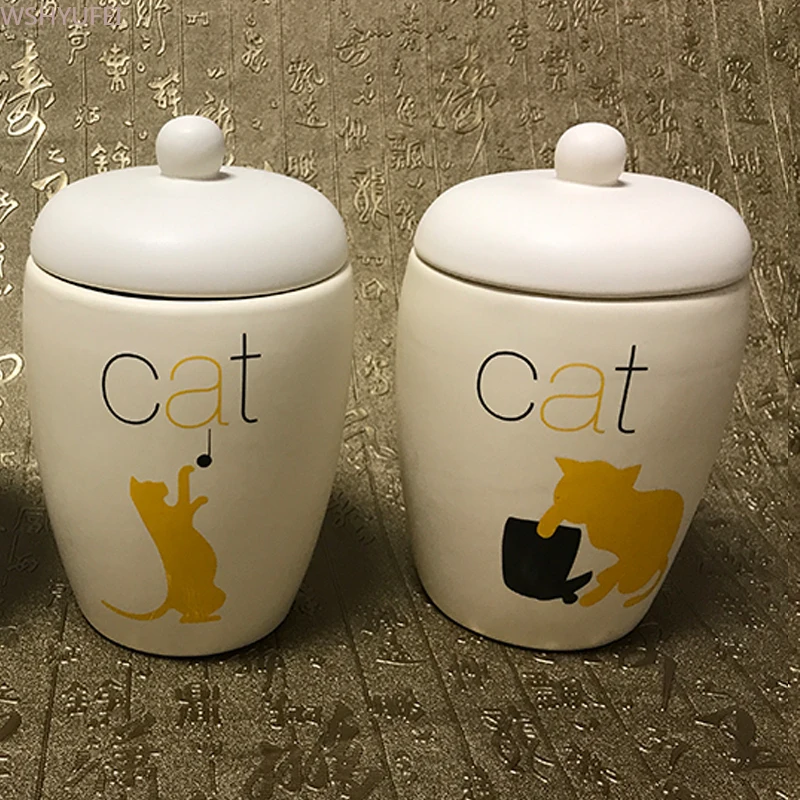 Cute Animal Ceramic Grain Storage Jar, Sealed Snack Jar for Cats and Dogs, Cat and Dog Urn for Ashes, Pet Grain Storage
Cute Animal Ceramic Grain Storage Jar, Sealed Snack Jar for Cats and Dogs, Cat and Dog Urn for Ashes, Pet Grain Storage