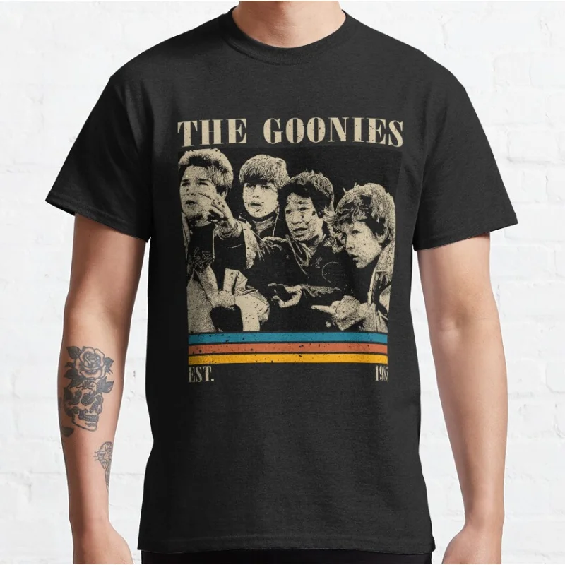 80s Vintage Film The Goonies Retro 1985 Never Say Die Gift clothing Short-sleeve crewneck T-shirt large size Adult Tops S-6xl
80s Vintage Film The Goonies Retro 1985 Never Say Die Gift clothing Short-sleeve crewneck T-shirt large size Adult Tops S-6xl