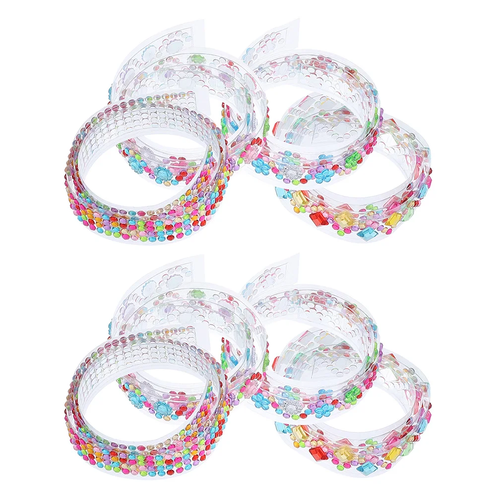 8 Rolls 50cm Rhinestone Tape Crystal Stickers Scrapbooking Decoration DIY Craft Gems Glitter Tapes Supplies
8 Rolls 50cm Rhinestone Tape Crystal Stickers Scrapbooking Decoration DIY Craft Gems Glitter Tapes Supplies