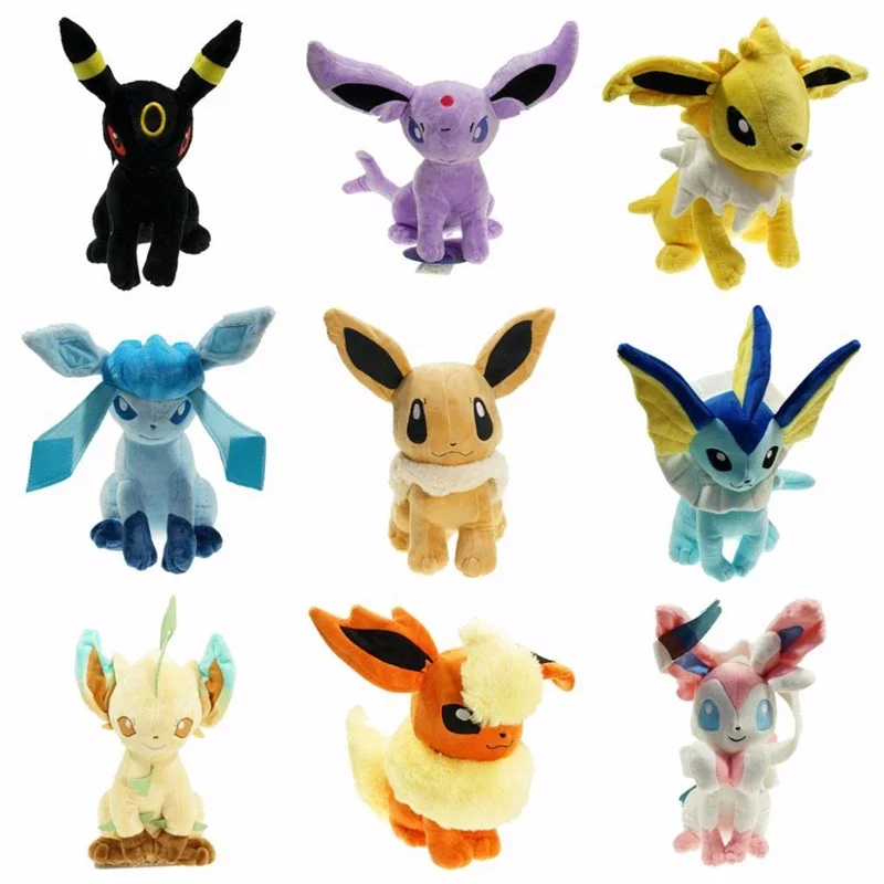 9pcs/lot Sylveon Umbreon Eeveelutions Plush Toy Sitting Pose Stuffed Animals, 13-20cm Adorable Pokémon Dolls Gift
9pcs/lot Sylveon Umbreon Eeveelutions Plush Toy Sitting Pose Stuffed Animals, 13-20cm Adorable Pokémon Dolls Gift