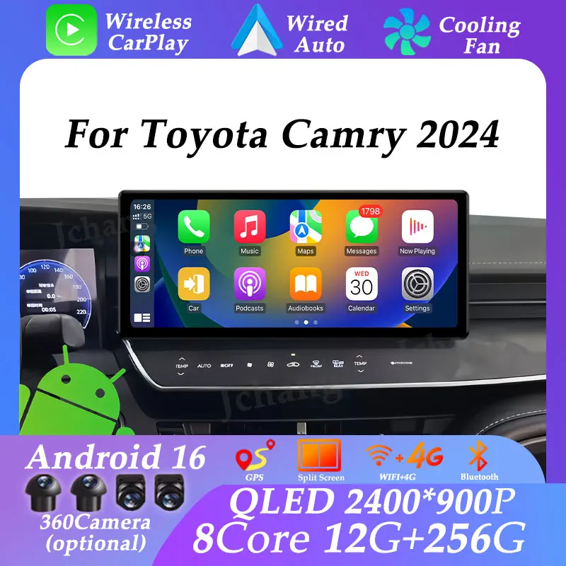 Автомагнитола Android 16 с беспроводным CarPlay, экран 12.3 дюйма, для леворульных Toyota Camry 2024, мультимедийный плеер, DSP, стерео, головное устройство, 4G WIFI
Автомагнитола Android 16 с беспроводным CarPlay, экран 12.3 дюйма, для леворульных Toyota Camry 2024, мультимедийный плеер, DSP, стерео, головное устройство, 4G WIFI