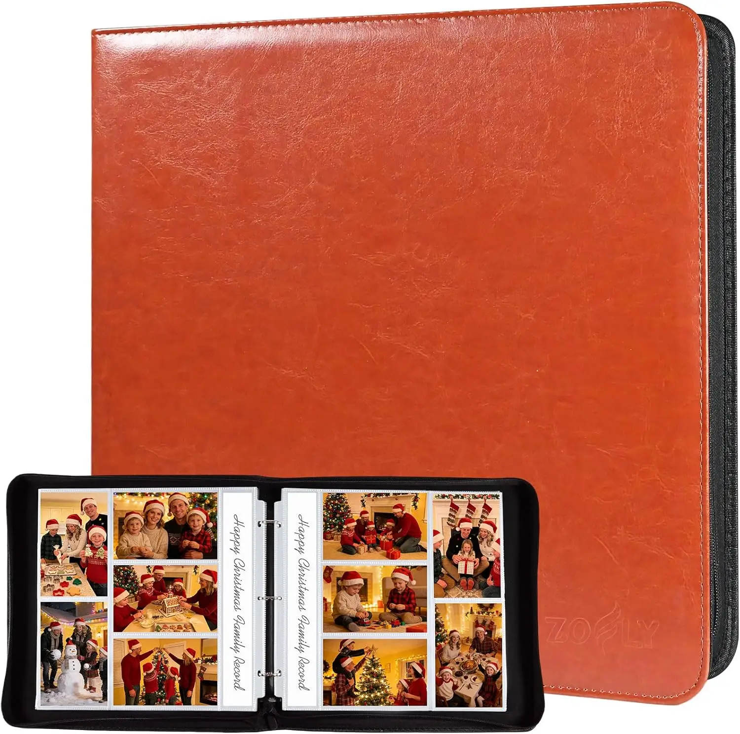 4x6 Photo Album for 3-Ring Binder – Zippered Leather Picture Albums Kit with 20 Page Protectors, Holds 200 Mixed Layout
4x6 Photo Album for 3-Ring Binder – Zippered Leather Picture Albums Kit with 20 Page Protectors, Holds 200 Mixed Layout