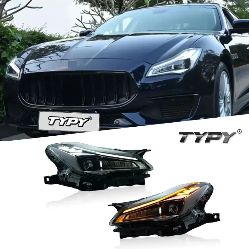 TYPY Car Headlights For Maserati Quattroporte LED Car Lamps Daytime Running Lights Dynamic Turn Signals 2013-2017
TYPY Car Headlights For Maserati Quattroporte LED Car Lamps Daytime Running Lights Dynamic Turn Signals 2013-2017