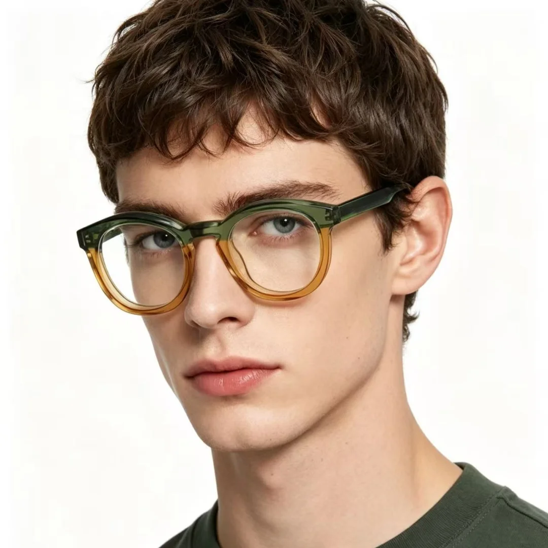 Men Glasses Frame Fashion Thick Acetate Oval Designer Brand Eyewear Handmade Eyeglasses Frame
Men Glasses Frame Fashion Thick Acetate Oval Designer Brand Eyewear Handmade Eyeglasses Frame