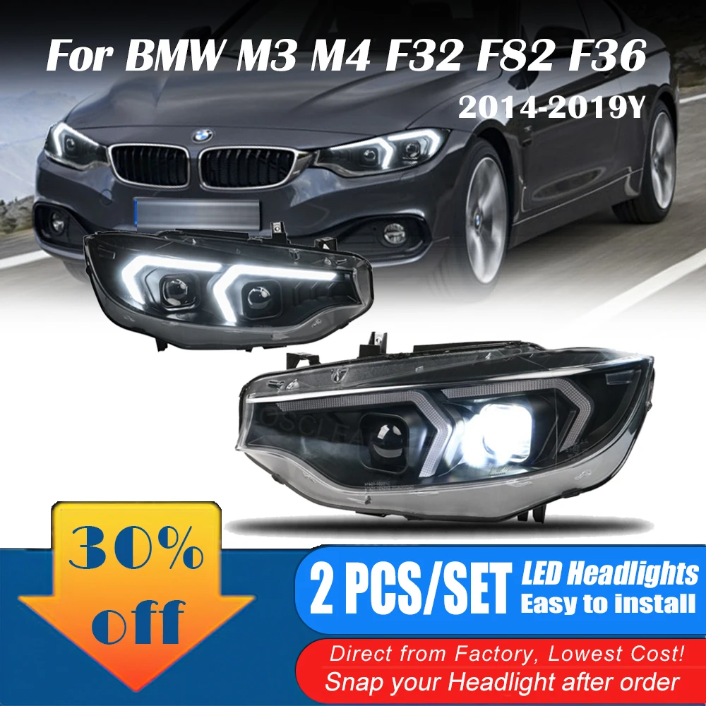 Пара автомобильных передних фар для BMW серии 4 F32 F36 M3 M4 F33 F80 2013-2019 Fiesta, светодиодные линзы, фары 425i 428i 430i, аксессуары
Пара автомобильных передних фар для BMW серии 4 F32 F36 M3 M4 F33 F80 2013-2019 Fiesta, светодиодные линзы, фары 425i 428i 430i, аксессуары