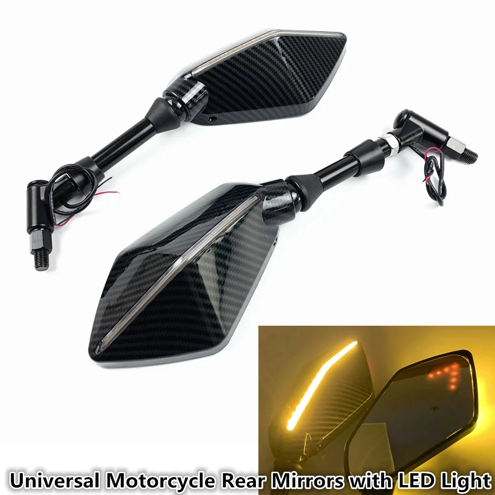 Universal 10mm Motorcycle with LED Light Rearview Mirror Rear View Mirrors Housing Side Mirror FOR BMW R1200gs R1200GS R1200RT
Universal 10mm Motorcycle with LED Light Rearview Mirror Rear View Mirrors Housing Side Mirror FOR BMW R1200gs R1200GS R1200RT