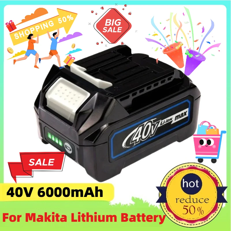 6000mAh 40V Lithium Battery for Makita Cordless Electric Drill Battery for Power Tools
6000mAh 40V Lithium Battery for Makita Cordless Electric Drill Battery for Power Tools
