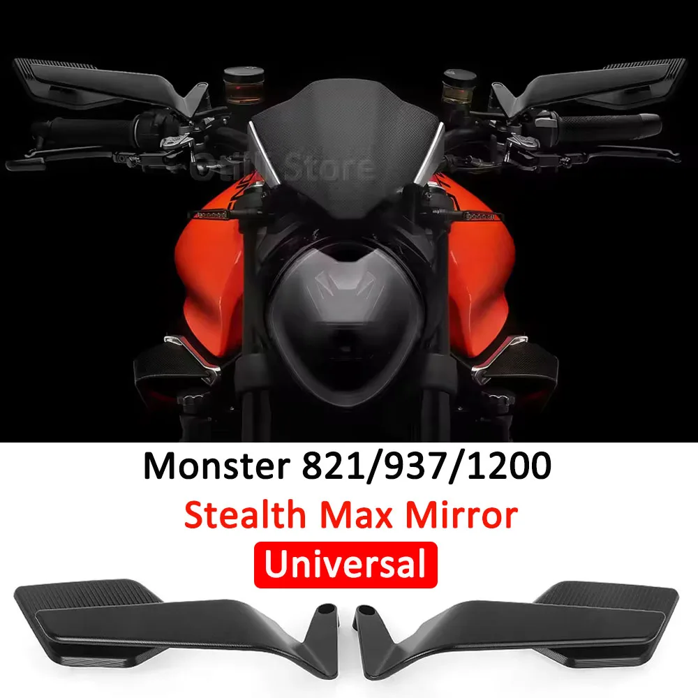 For Ducati Monster 821 937 SP 1200 R / S Universal Motorcycle Rearview Mirrors Rotating Stealth Winglet Adjustable Wing Mirror
For Ducati Monster 821 937 SP 1200 R / S Universal Motorcycle Rearview Mirrors Rotating Stealth Winglet Adjustable Wing Mirror
