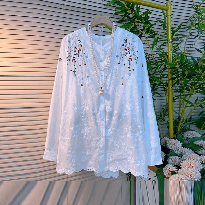 SuperAen Oversize Women's Colorful Flower Long-sleeved Shirt Spring New Loose Fashion Sweet Single Breasted Tops
SuperAen Oversize Women's Colorful Flower Long-sleeved Shirt Spring New Loose Fashion Sweet Single Breasted Tops
