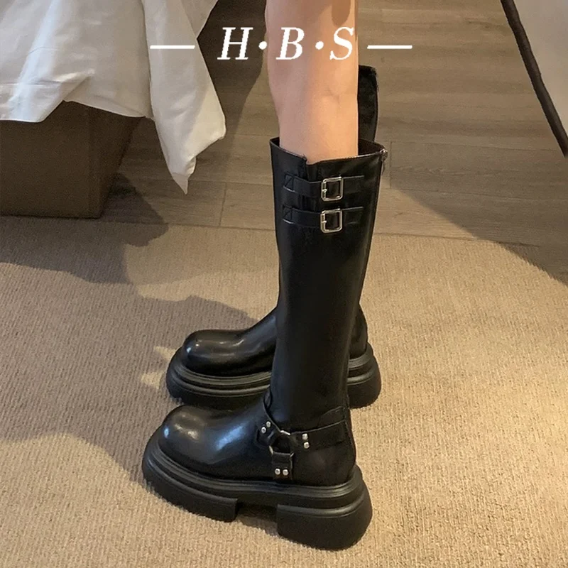 Knee-high Women's Riding Boots Autumn Winter Thi Bot Faionable Casual High Tubular Boots round Toe Rubber Outsole Pure...
Knee-high Women's Riding Boots Autumn Winter Thi Bot Faionable Casual High Tubular Boots round Toe Rubber Outsole Pure...