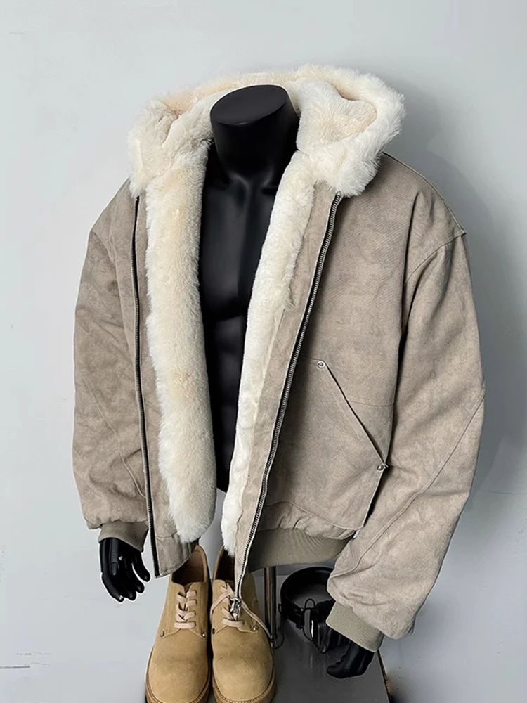 Thiened Fce Lined Marble Patterned Hooded Jaet Men's Winter Warm Cotton Coat American Retro Couple Cotton Clothes
Thiened Fce Lined Marble Patterned Hooded Jaet Men's Winter Warm Cotton Coat American Retro Couple Cotton Clothes
