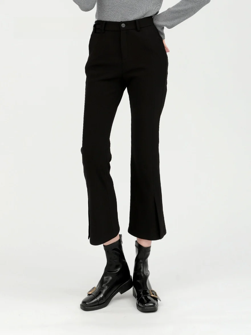 Faionable Bla Wide Leg Commuter Pants Women's Casual Trousers High Waist Button Closure Polyester Fiber Warmth Function
Faionable Bla Wide Leg Commuter Pants Women's Casual Trousers High Waist Button Closure Polyester Fiber Warmth Function