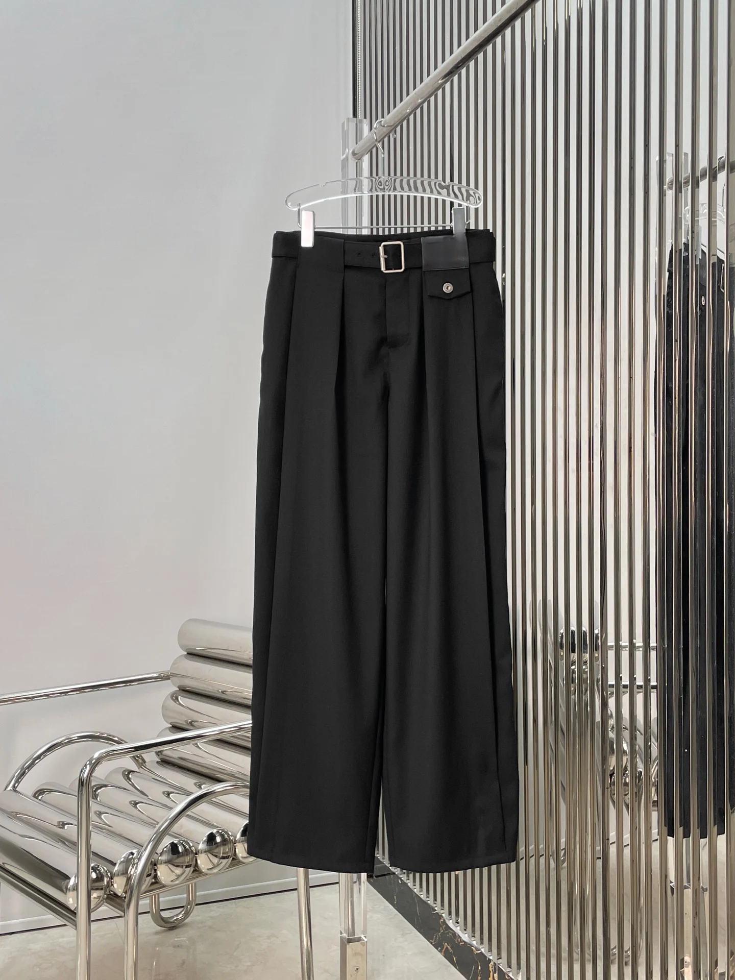 Black Decorative Belt Simple Style Workwear Casual Pants High Waist Trousers Fashionable Versatile Elegant Dry Fit Ladies
Black Decorative Belt Simple Style Workwear Casual Pants High Waist Trousers Fashionable Versatile Elegant Dry Fit Ladies