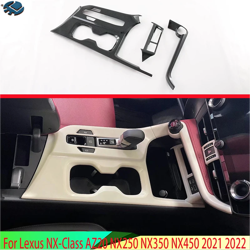 For Lexus NX-Class AZ20 NX250 NX350 NX450 2021 2022 Carbon Fiber Style Gear Shift Panel Center Console Cover Trim Frame
For Lexus NX-Class AZ20 NX250 NX350 NX450 2021 2022 Carbon Fiber Style Gear Shift Panel Center Console Cover Trim Frame