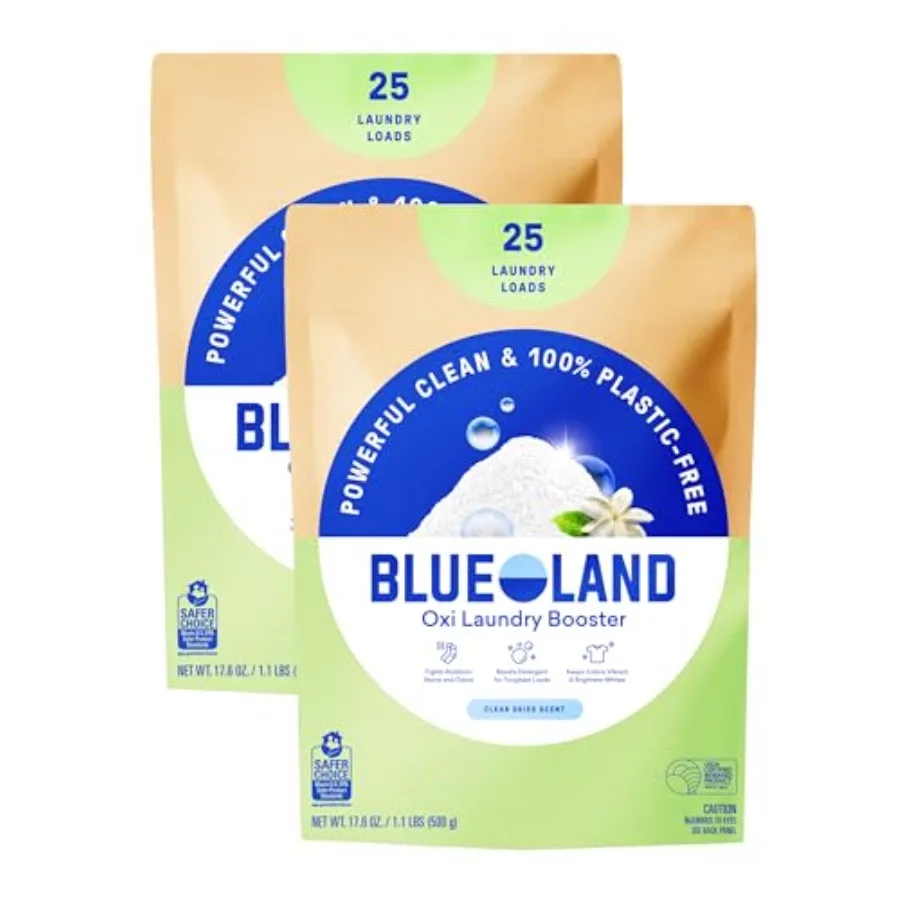 Oxi Laundry Booster Powder Refill 2-Pack, Scent, 50 Loads, 35.2 oz, Plastic-Free, Eco Friendly, Oxy Cleaner, Stain Remover
Oxi Laundry Booster Powder Refill 2-Pack, Scent, 50 Loads, 35.2 oz, Plastic-Free, Eco Friendly, Oxy Cleaner, Stain Remover