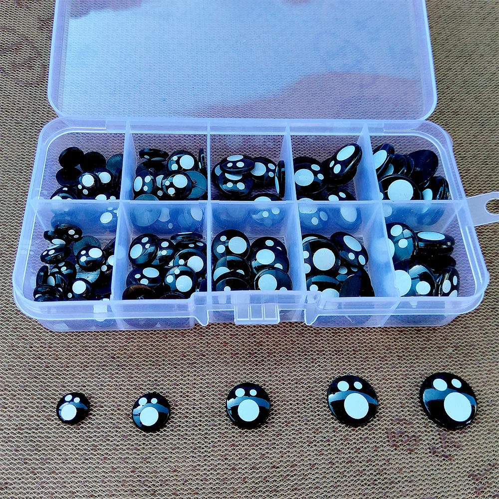 100pcs/box 8-16mm Plastic Eyes For Crochet Toys Amigurumi Eyes Doll For Bear Craft Stuffed Toys Doll Accessories
100pcs/box 8-16mm Plastic Eyes For Crochet Toys Amigurumi Eyes Doll For Bear Craft Stuffed Toys Doll Accessories