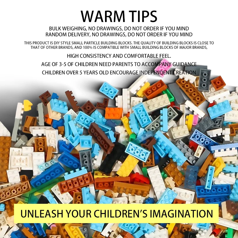 1000g DIY MOC Random Assembly Building Blocks Bulk Basic Parts Classic Model Bricks Creative City Sets Kid Educational Toys Gift
1000g DIY MOC Random Assembly Building Blocks Bulk Basic Parts Classic Model Bricks Creative City Sets Kid Educational Toys Gift