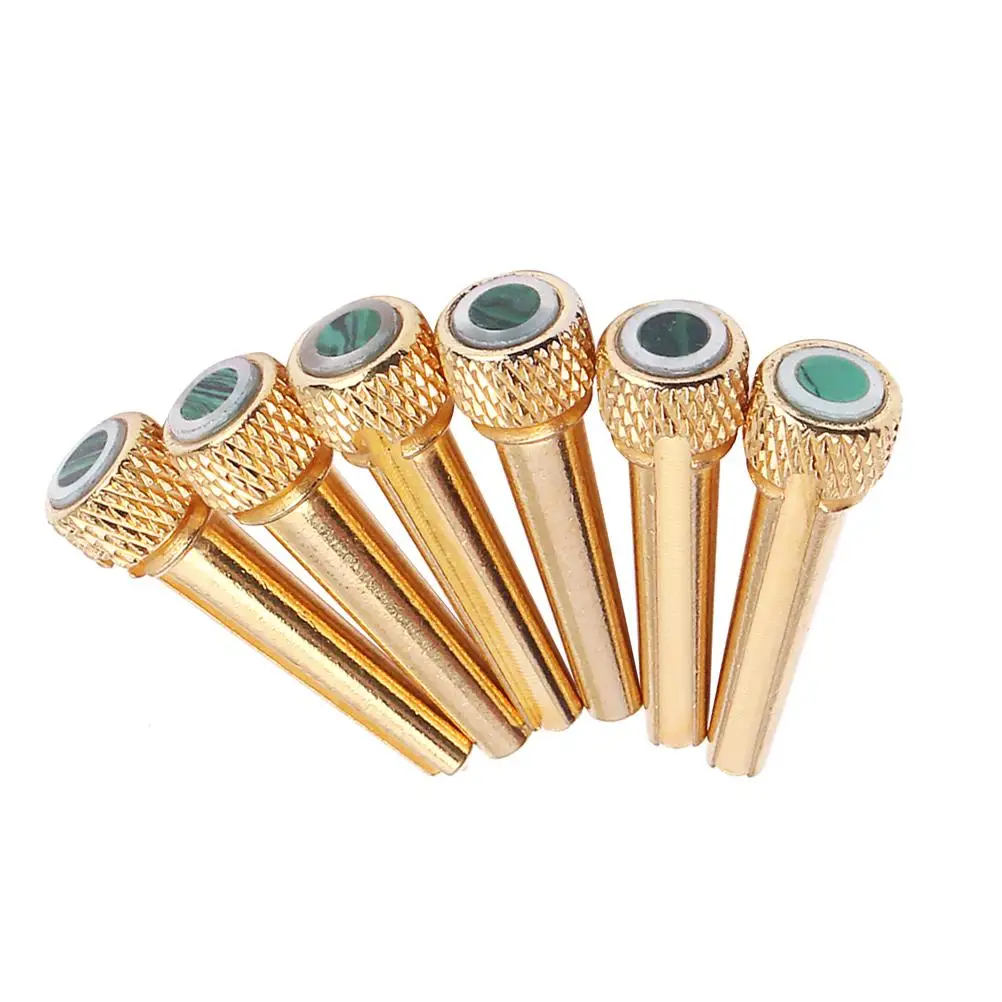 6 Golden String Pins Inlaid Abalone Dots Enhance Tone Clarity Sustain Brightness Fits Most Guitars Accessories
6 Golden String Pins Inlaid Abalone Dots Enhance Tone Clarity Sustain Brightness Fits Most Guitars Accessories