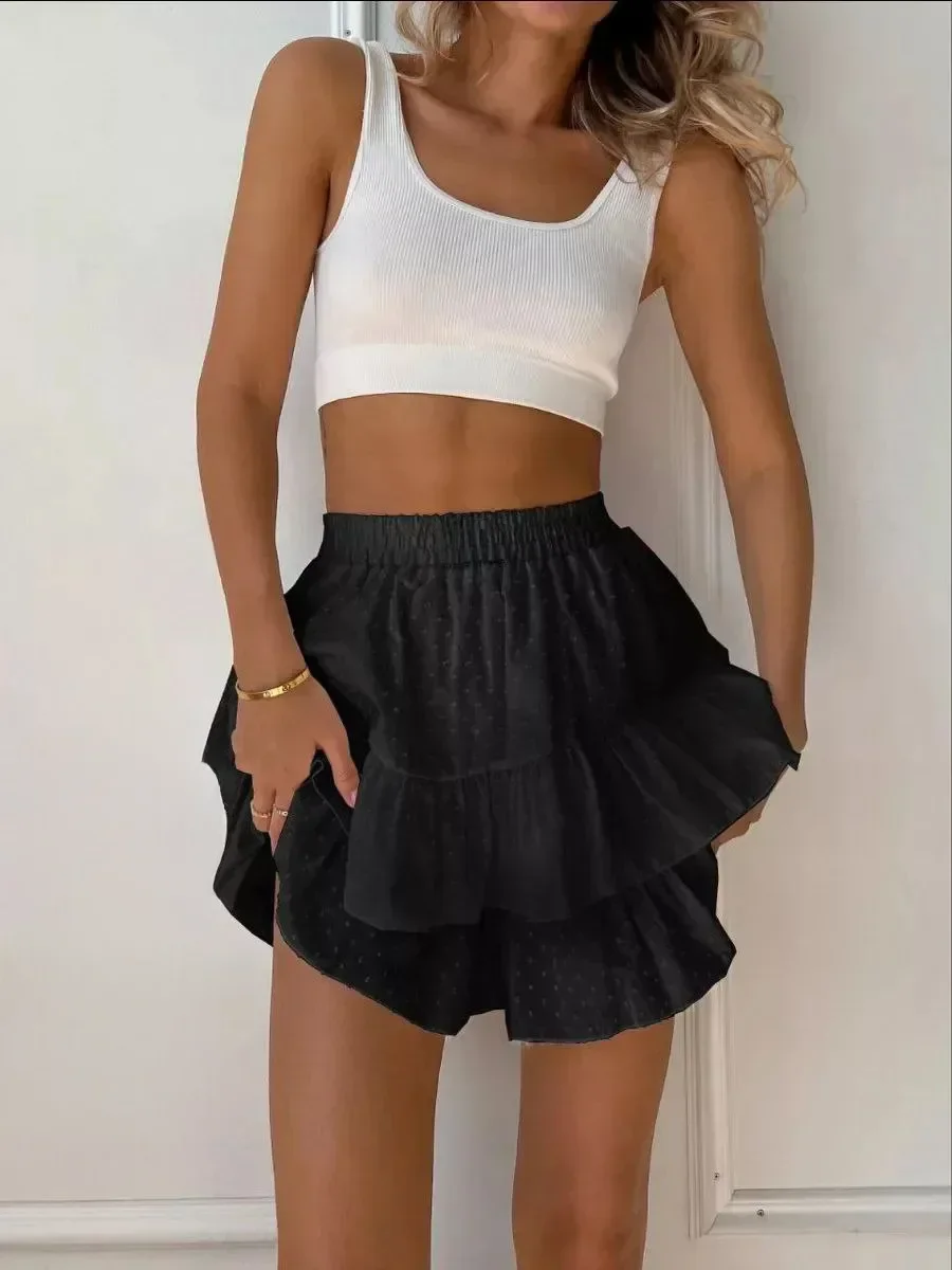 BluWin Sweet Ruffled Shorts Women's Summer Korean Style Polka Dot With Lining Short Skirt High Waisted Shorts
BluWin Sweet Ruffled Shorts Women's Summer Korean Style Polka Dot With Lining Short Skirt High Waisted Shorts
