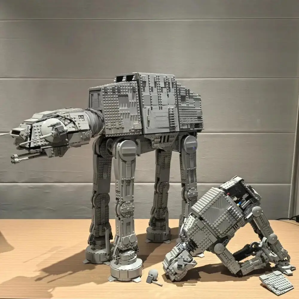 MOC Space Movie AT-AT Building Blocks Bricks DIY Model Modfied from 75288 With Figures for Christmas Birthday gift
MOC Space Movie AT-AT Building Blocks Bricks DIY Model Modfied from 75288 With Figures for Christmas Birthday gift