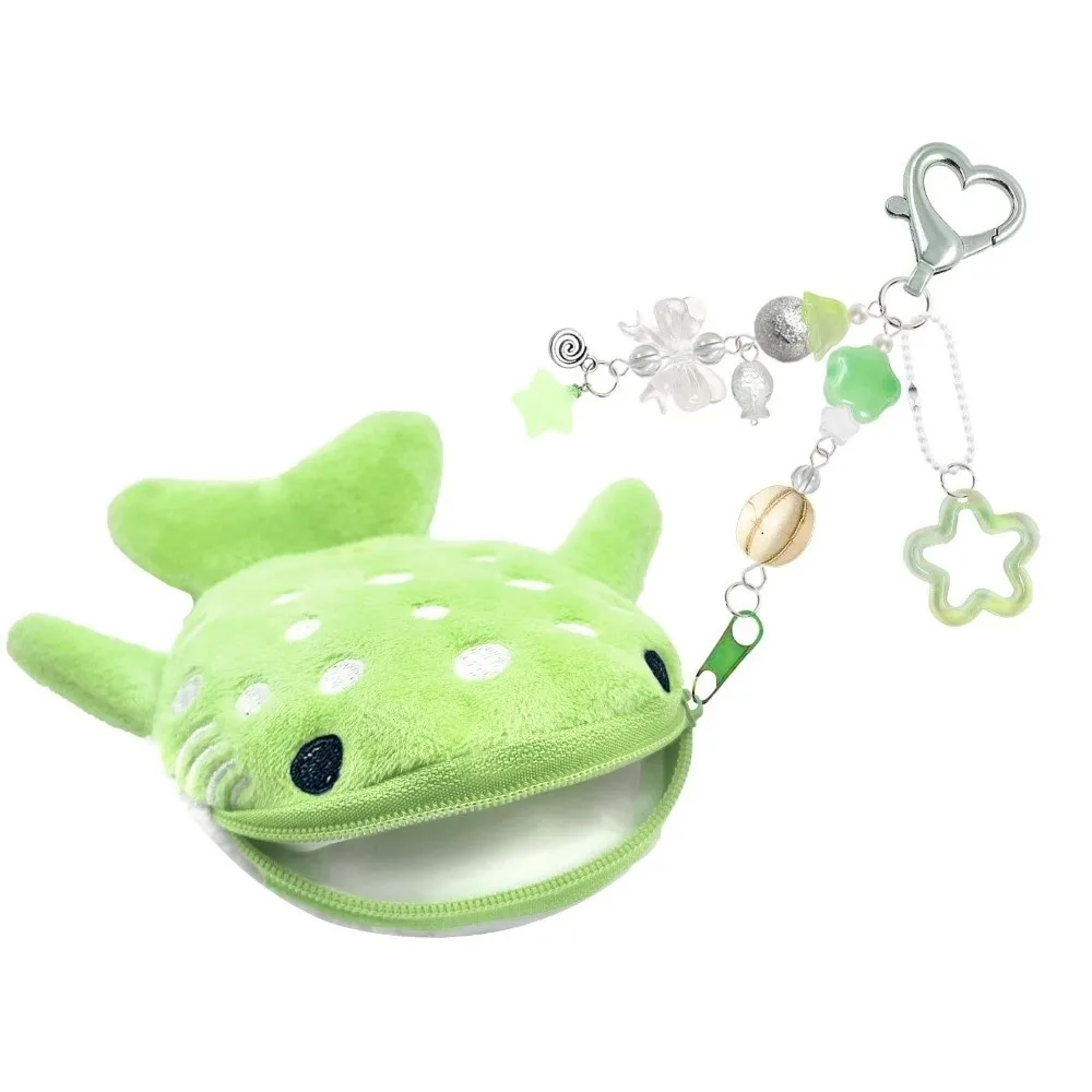 Cute Portable Whale Shark Coin Purse with Pendant Adorable Wallet Cartoon Mini Size Zipper Change Bag Data Cable Organiser
Cute Portable Whale Shark Coin Purse with Pendant Adorable Wallet Cartoon Mini Size Zipper Change Bag Data Cable Organiser