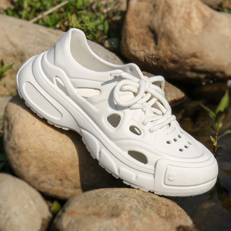 Мужская летняя уличная обувь Hombre, дышащая быстросохнущая обувь для воды для пляжного пешего туризма, бассейна, нескользящие легкие сандалии на мягкой подошве 
Мужская летняя уличная обувь Hombre, дышащая быстросохнущая обувь для воды для пляжного пешего туризма, бассейна, нескользящие легкие сандалии на мягкой подошве