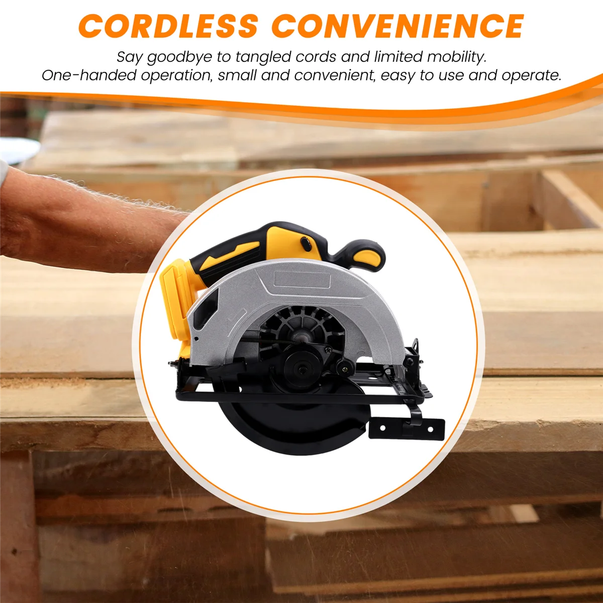 7 Inch Brushless Electric Circular Saw Cordless Board Cuttin Hot sale tools 0V Battery
7 Inch Brushless Electric Circular Saw Cordless Board Cuttin Hot sale tools 0V Battery