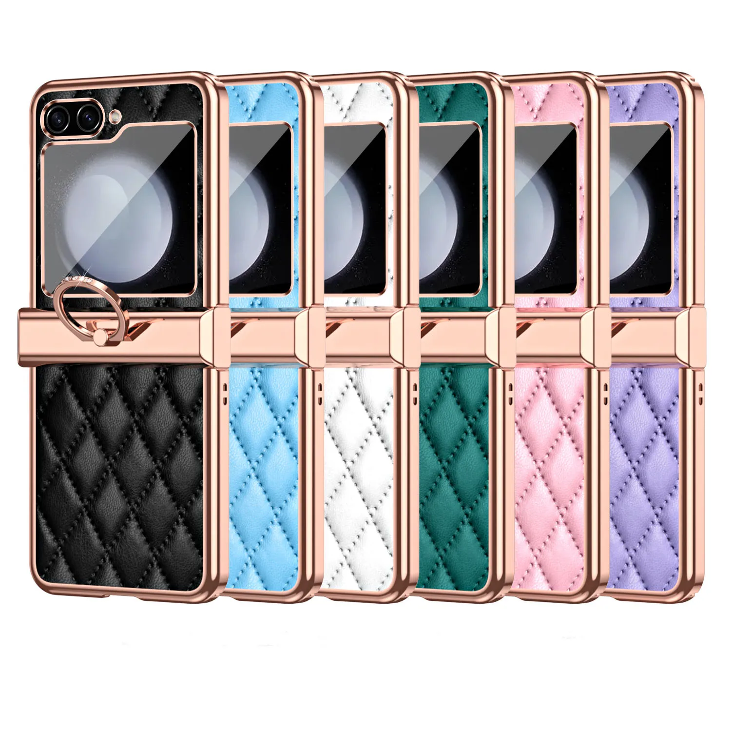 For Samsung Galaxy Z Flip 3 4 5 5G Flip4 Luxury Leather Finger Ring Stand Holder Phone Case Cover
For Samsung Galaxy Z Flip 3 4 5 5G Flip4 Luxury Leather Finger Ring Stand Holder Phone Case Cover