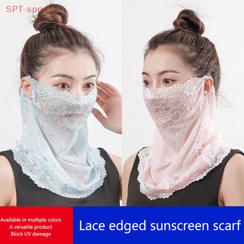 Summer Sunscreen Lace Mask Women Men Sport Golf Face Mask UV Protect Neckline Mask Hanging Ear Headband Scarf
Summer Sunscreen Lace Mask Women Men Sport Golf Face Mask UV Protect Neckline Mask Hanging Ear Headband Scarf