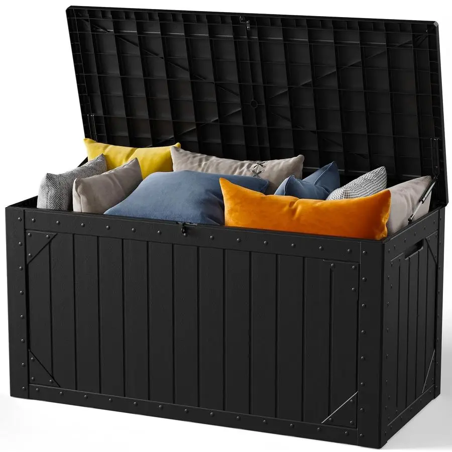 Gallon Outdoor Storage Box, Waterproof Resin Deck Box Organizer for Patio Cushion Storage, Lockable Outside Container for Garde
Gallon Outdoor Storage Box, Waterproof Resin Deck Box Organizer for Patio Cushion Storage, Lockable Outside Container for Garde