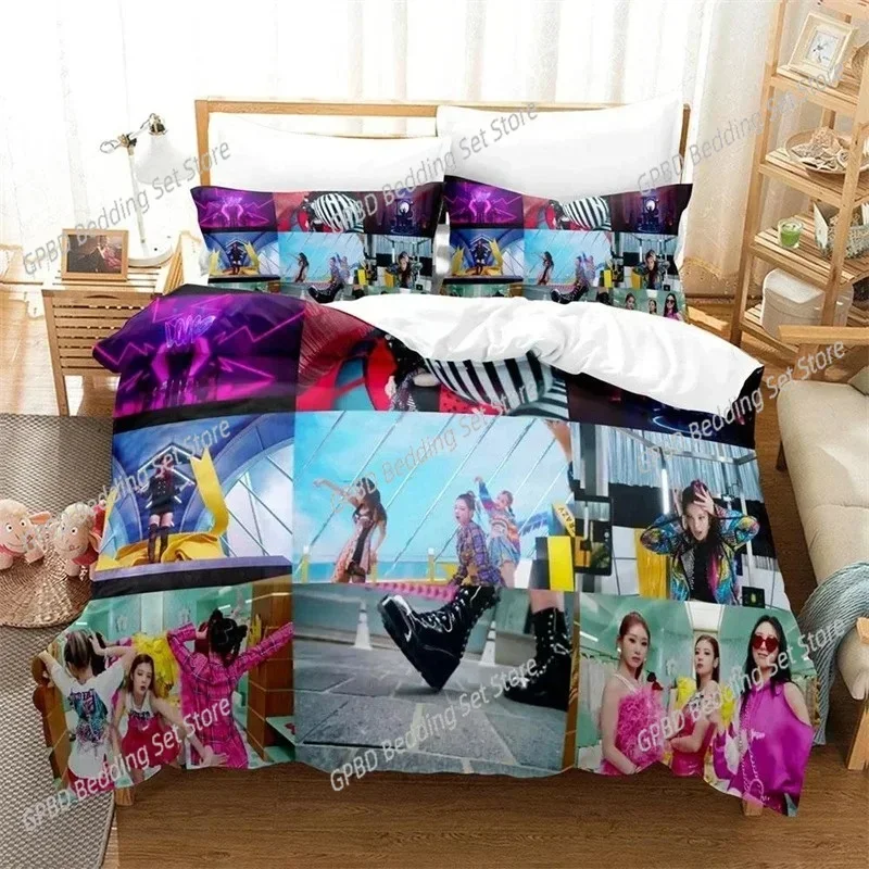 Kpop Group ITZY Bedding Set Boys Girls Twin Queen Size Duvet Cover Pillowcase Bed Boys Adult Fashion Home Textileextile
Kpop Group ITZY Bedding Set Boys Girls Twin Queen Size Duvet Cover Pillowcase Bed Boys Adult Fashion Home Textileextile