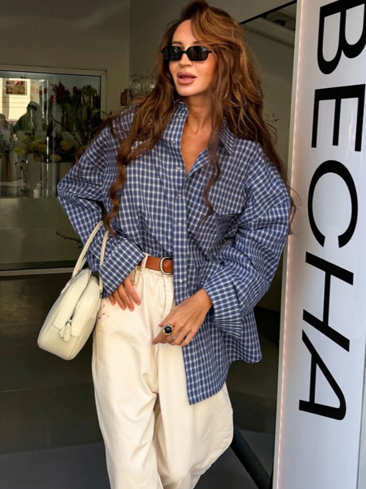 Tossy Printed Plaid Patchwork Shirts Top Female Commute Lapel Loose Vintage Contrast Long Sleeve Elegant Coat 2026 For Women Top
Tossy Printed Plaid Patchwork Shirts Top Female Commute Lapel Loose Vintage Contrast Long Sleeve Elegant Coat 2026 For Women Top