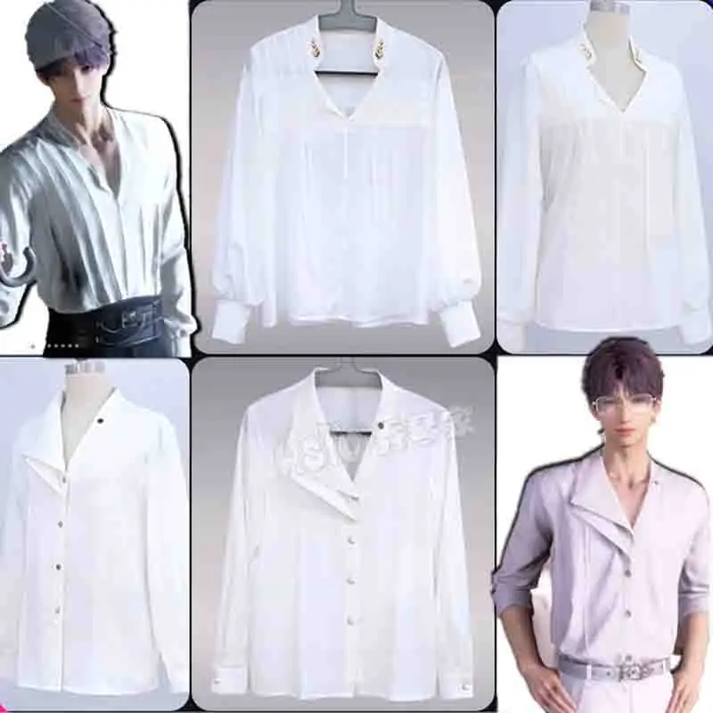 Top White Shirt Artists Daily Blouse Love and Deepspace Rafayel Cosplay Costume Outfit Game Halloween Qiyu Clothes Couple Suit
Top White Shirt Artists Daily Blouse Love and Deepspace Rafayel Cosplay Costume Outfit Game Halloween Qiyu Clothes Couple Suit