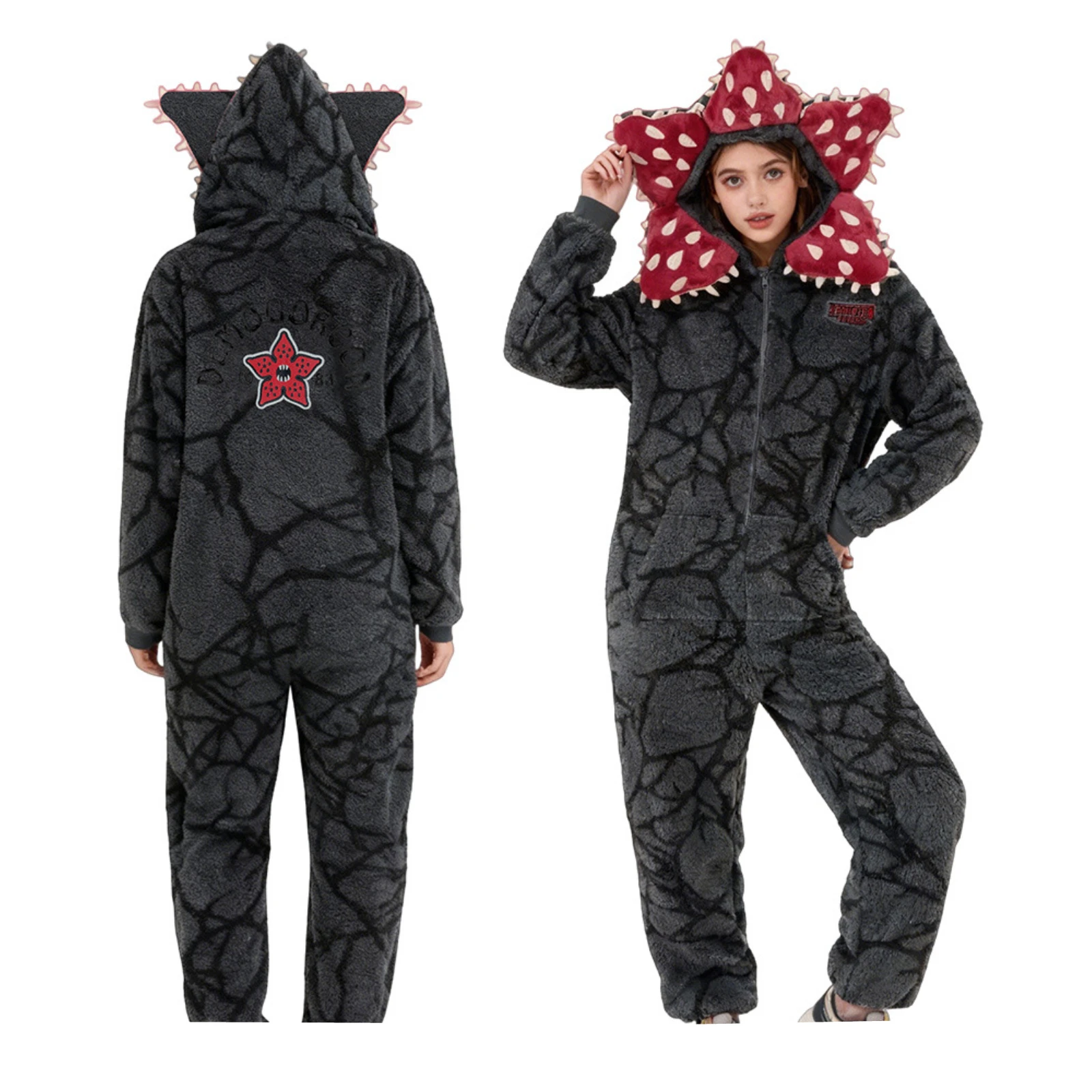 Пижамы Demogorgon для взрослых и детей, карнавальный костюм, фланелевой комбинезон для мальчиков и девочек, мягкий странный рождественский уютный комбинезон для праздничной ночи
Пижамы Demogorgon для взрослых и детей, карнавальный костюм, фланелевой комбинезон для мальчиков и девочек, мягкий странный рождественский уютный комбинезон для праздничной ночи