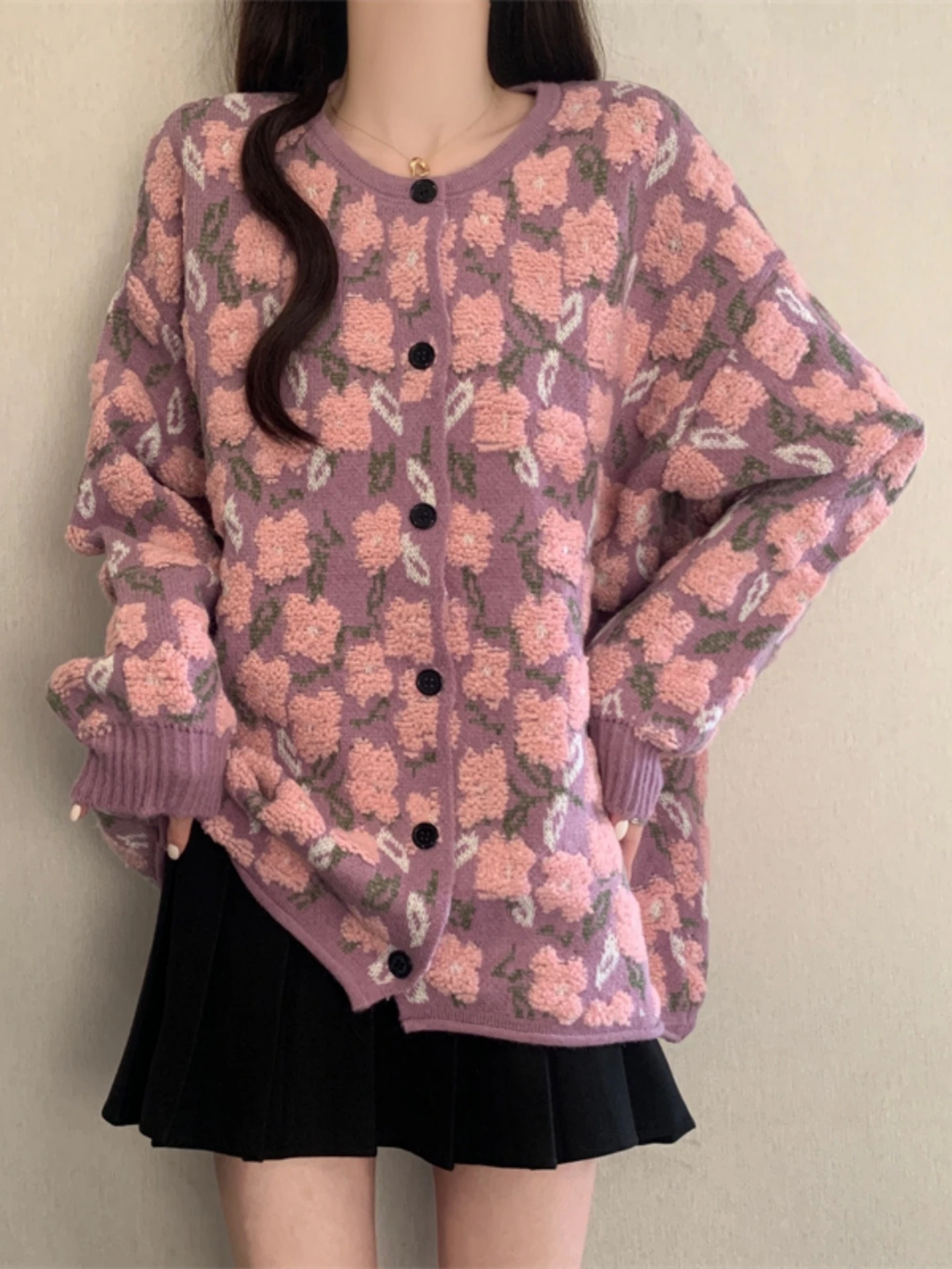 Retro Knitted Open Cardigan Sweater Women's Spring Autumn Loose Lazy Style Top Large Size Comfortable Soft Korean Style
Retro Knitted Open Cardigan Sweater Women's Spring Autumn Loose Lazy Style Top Large Size Comfortable Soft Korean Style