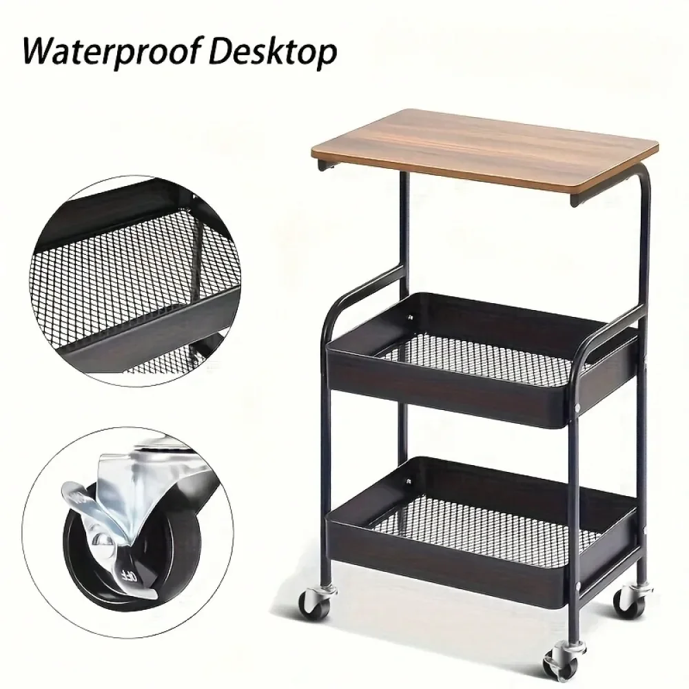 Three Layer Rolling Cart, Multifunctional Metal Storage Rack, Snack Rack, Durable Steel Frame, Portable Wheels, Suitable For Home Kitchen Use, Storage And Organization Rolling Cart
Three Layer Rolling Cart, Multifunctional Metal Storage Rack, Snack Rack, Durable Steel Frame, Portable Wheels, Suitable For Home Kitchen Use, Storage And Organization Rolling Cart