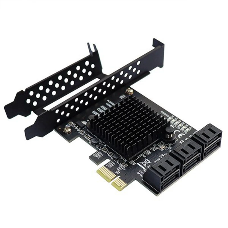 88SE9215 Чип, 6 портов, карта расширения SATA 3.0 к Pcie, адаптер PCI Express SATA, преобразователь SATA 3 с радиатором для жесткого диска
88SE9215 Чип, 6 портов, карта расширения SATA 3.0 к Pcie, адаптер PCI Express SATA, преобразователь SATA 3 с радиатором для жесткого диска