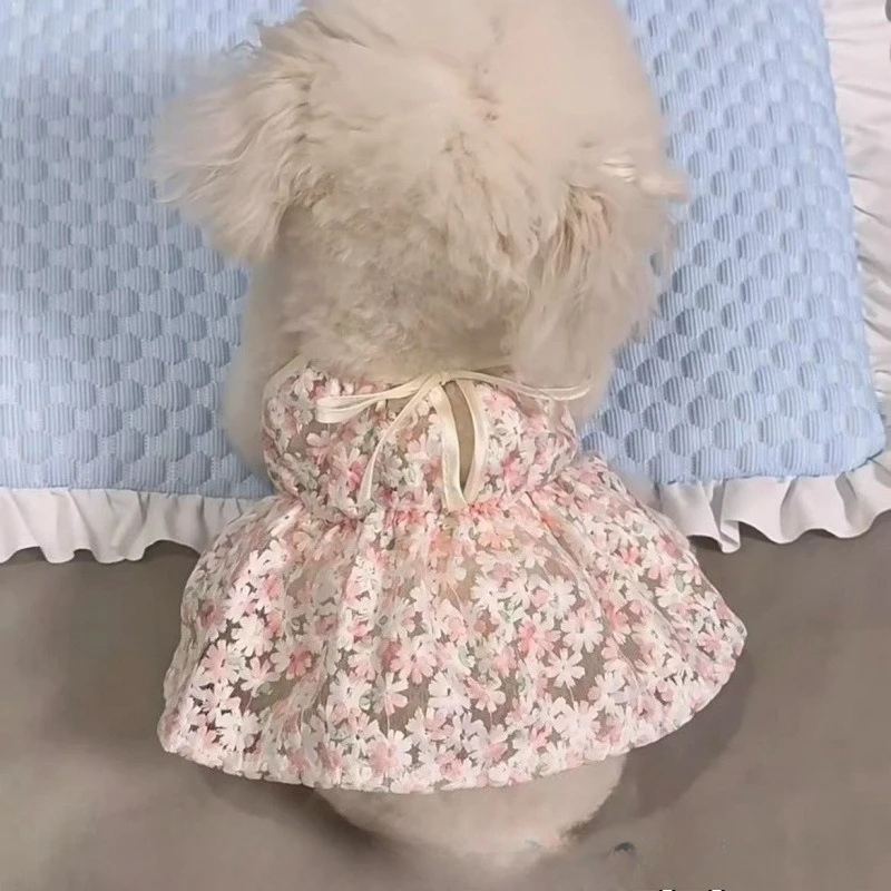 Spring Summer Pet Dress Sakura Cherry Blossom Suspender Dress Cute Princess Style Clothes for Teddy Poodle Pomeranian Yorkie
Spring Summer Pet Dress Sakura Cherry Blossom Suspender Dress Cute Princess Style Clothes for Teddy Poodle Pomeranian Yorkie
