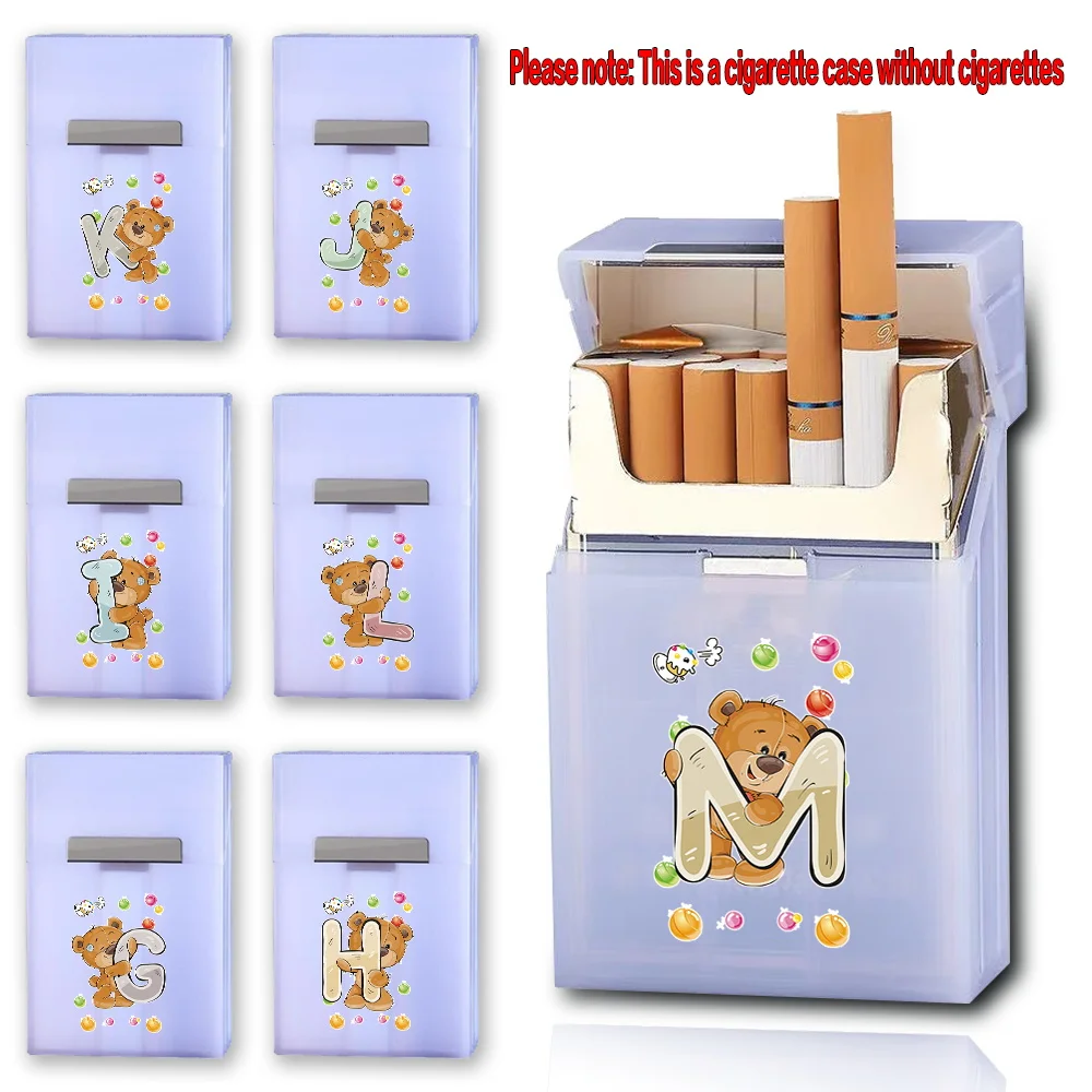 Plastic Cigarette Organizer With Magnetic Buckle Waterproof Cigarette Storage Box Tobacco Protective Cover Bear Letter Pattern
Plastic Cigarette Organizer With Magnetic Buckle Waterproof Cigarette Storage Box Tobacco Protective Cover Bear Letter Pattern